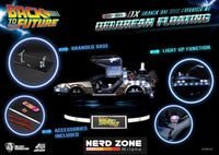 BEAST KINGDOM - Back to the Future Egg Attack Floating Statue Back to the Future II DeLorean Deluxe Version heo EU Exclusive 20 cm