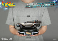 BEAST KINGDOM - Back to the Future Egg Attack Floating Statue Back to the Future II DeLorean Deluxe Version heo EU Exclusive 20 cm