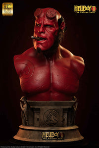 ELITE CREATURE COLLECTIBLES - HELLBOY 2 The Golden Army - Hellboy Life Size Bust 1:1