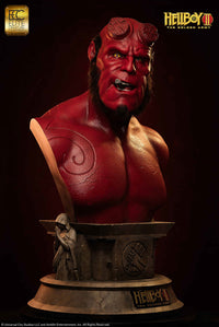 ELITE CREATURE COLLECTIBLES - HELLBOY 2 The Golden Army - Hellboy Life Size Bust 1:1