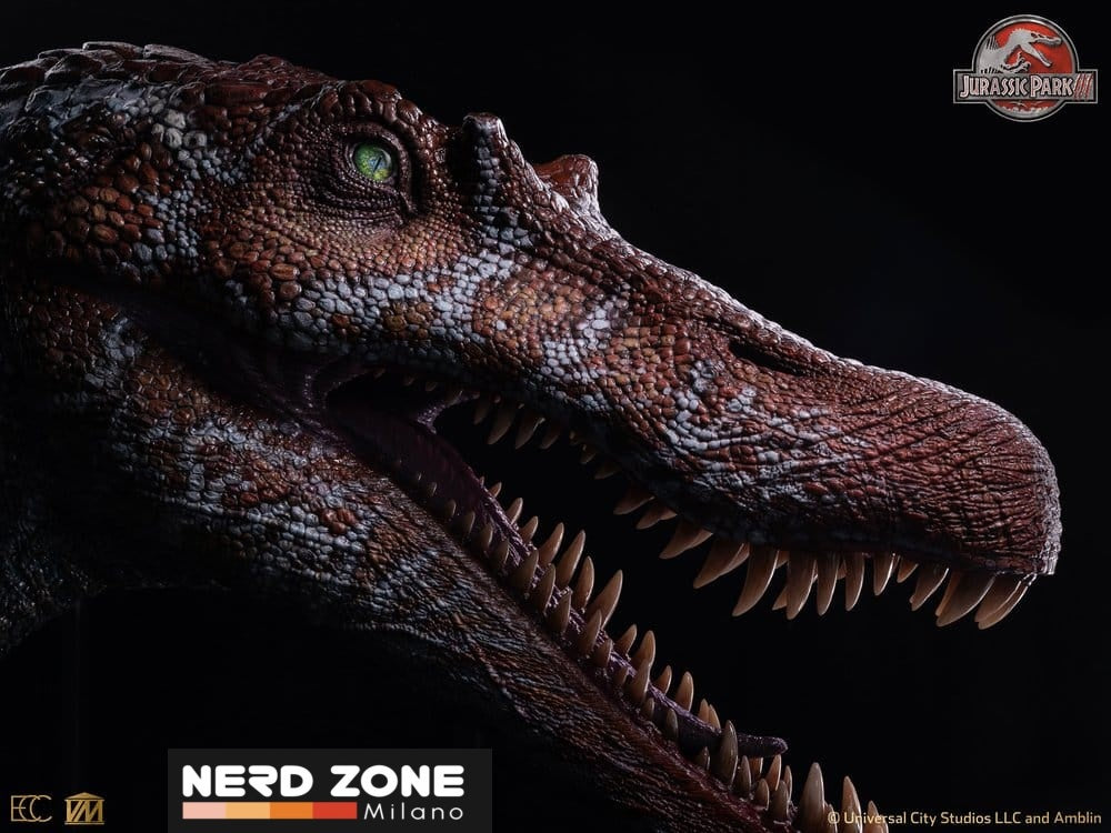 PRE ORDINE - ELITE CREATURE COLLECTIBLES - Jurassic Park 3 Replica Bust 1/2 Spinosaurus (Reproduction) 100 cm