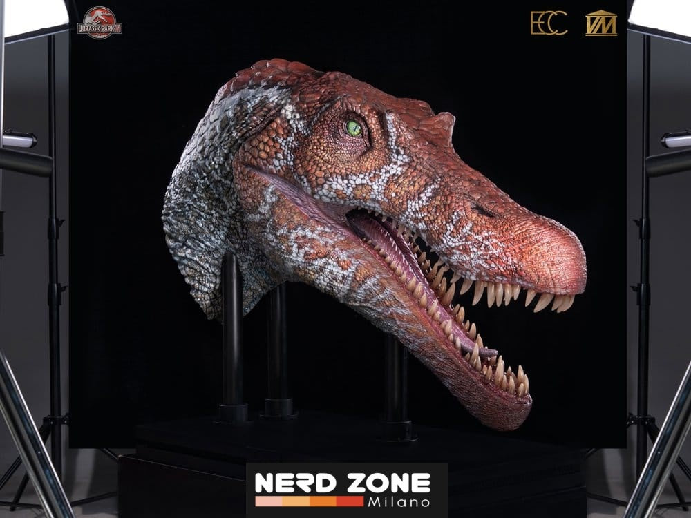PRE ORDINE - ELITE CREATURE COLLECTIBLES - Jurassic Park 3 Replica Bust 1/2 Spinosaurus (Reproduction) 100 cm