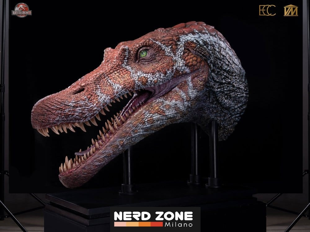 PRE ORDINE - ELITE CREATURE COLLECTIBLES - Jurassic Park 3 Replica Bust 1/2 Spinosaurus (Reproduction) 100 cm