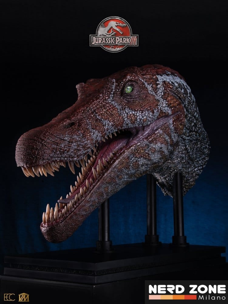 PRE ORDINE - ELITE CREATURE COLLECTIBLES - Jurassic Park 3 Replica Bust 1/2 Spinosaurus (Reproduction) 100 cm