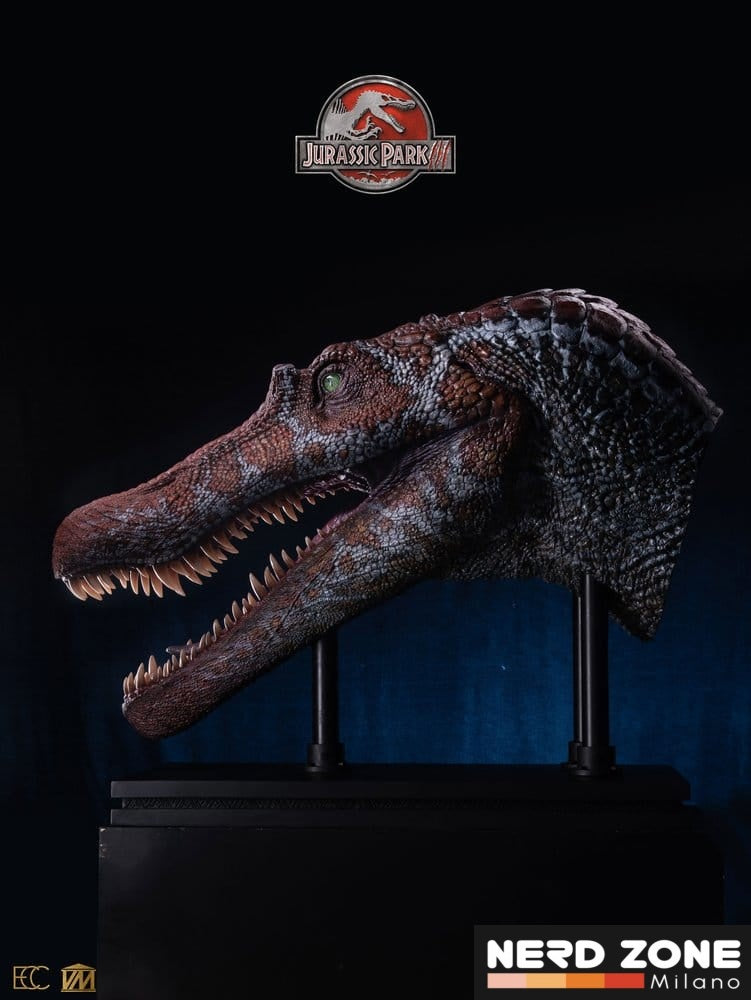 PRE ORDINE - ELITE CREATURE COLLECTIBLES - Jurassic Park 3 Replica Bust 1/2 Spinosaurus (Reproduction) 100 cm