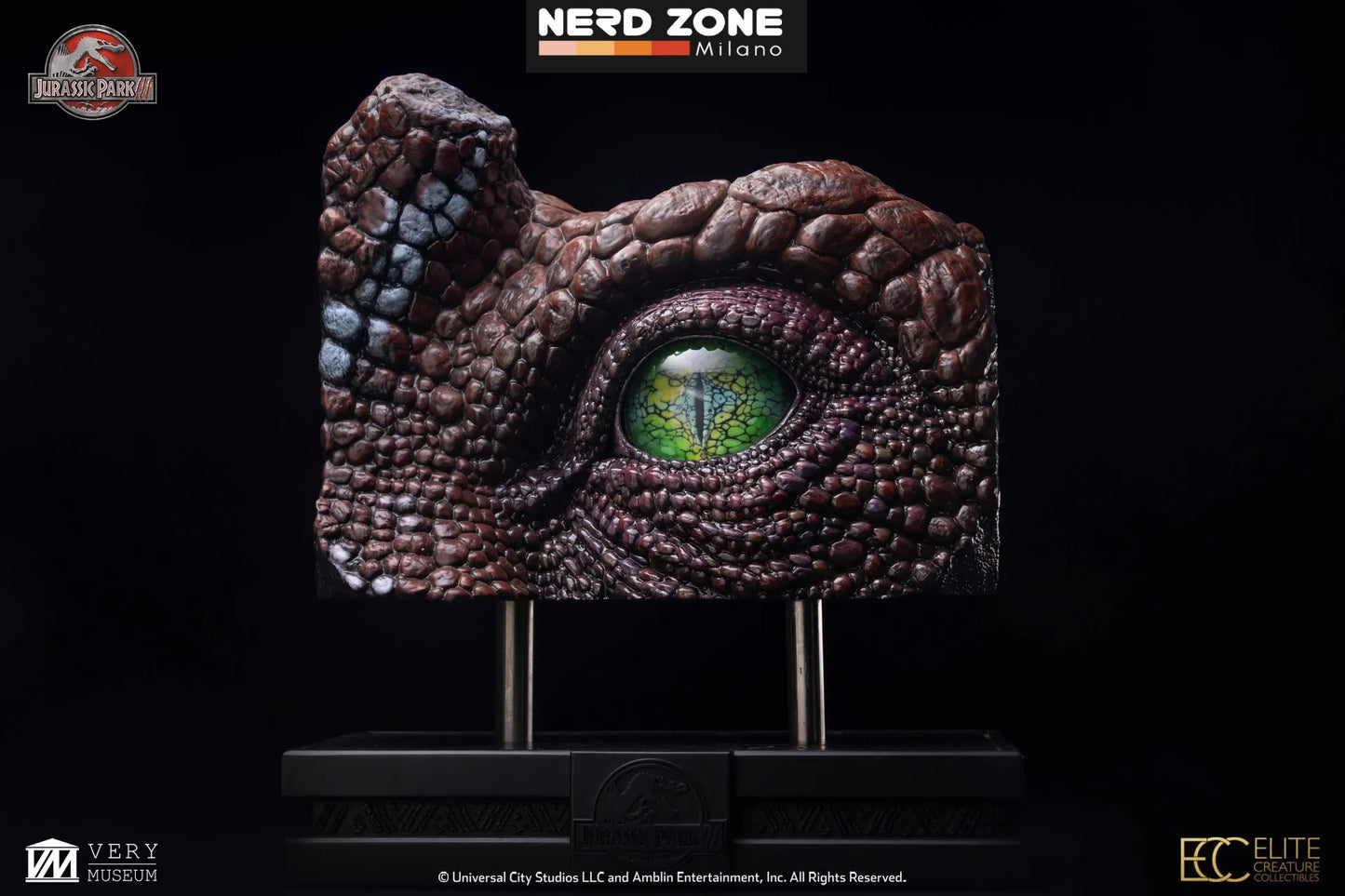 PRE ORDINE - ELITE CREATURE COLLECTIBLES - Jurassic Park 3 Spinosaurus Eye Prop Reproduction