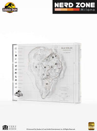 ELITE CREATURE COLLECTIBLES - Jurassic Park Topographic 3d Map Isla Nublar