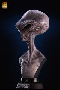 ELITE CREATURE COLLECTIBLES - Reptilian Grey Life Size Bust 1:1 (Art of Steve Wang)