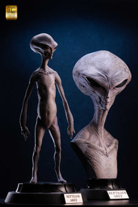 ELITE CREATURE COLLECTIBLES - Reptilian Grey Life Size Bust 1:1 (Art of Steve Wang)