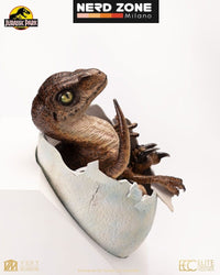 PREORDINE ELITE CREATURE COLLECTIBLES Jurassic Park Replica Bust Velociraptor Hatching Egg 24 cm