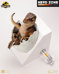 PREORDINE ELITE CREATURE COLLECTIBLES Jurassic Park Replica Bust Velociraptor Hatching Egg 24 cm