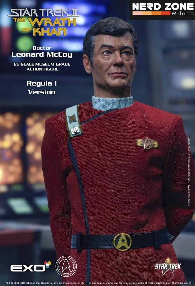PRE ORDINE - EXO-6  Star Trek II: The Wrath of Khan Action Figure 1/6 Dr. Leonard McCoy Regula I Version 30 cm