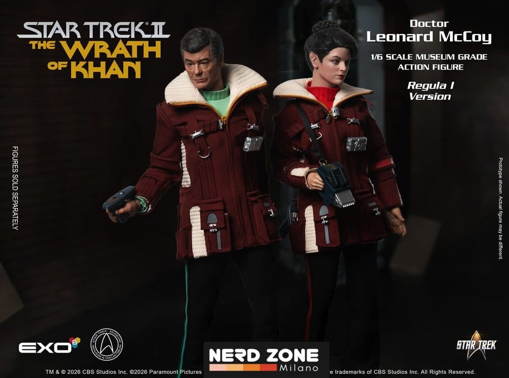 PRE ORDINE - EXO-6  Star Trek II: The Wrath of Khan Action Figure 1/6 Dr. Leonard McCoy Regula I Version 30 cm