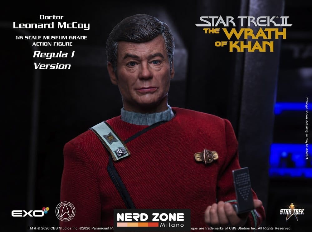 PRE ORDINE - EXO-6  Star Trek II: The Wrath of Khan Action Figure 1/6 Dr. Leonard McCoy Regula I Version 30 cm