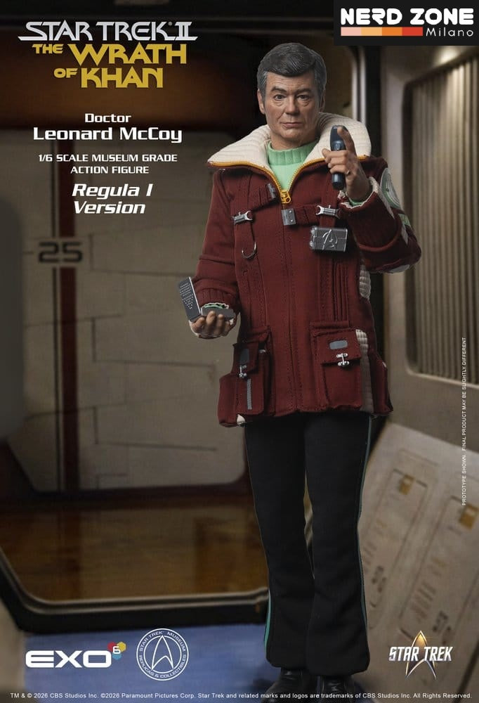 PRE ORDINE - EXO-6  Star Trek II: The Wrath of Khan Action Figure 1/6 Dr. Leonard McCoy Regula I Version 30 cm