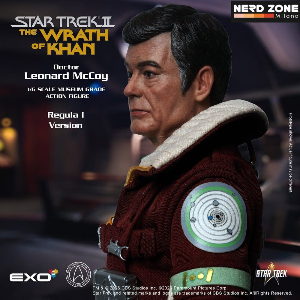 PRE ORDINE - EXO-6  Star Trek II: The Wrath of Khan Action Figure 1/6 Dr. Leonard McCoy Regula I Version 30 cm