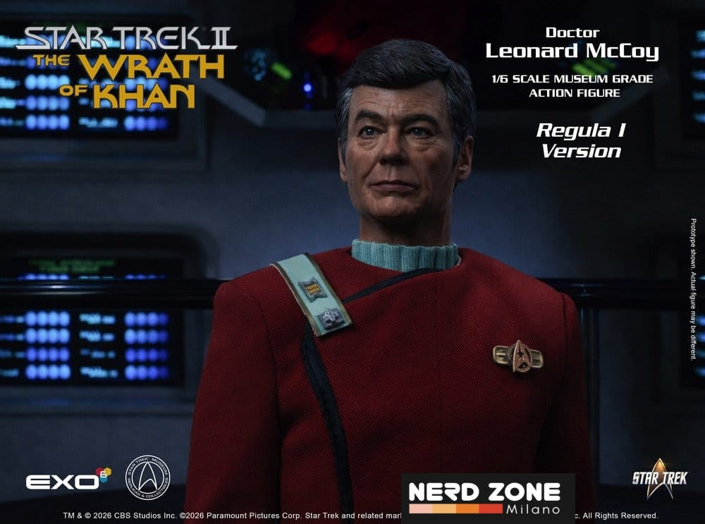 PRE ORDINE - EXO-6  Star Trek II: The Wrath of Khan Action Figure 1/6 Dr. Leonard McCoy Regula I Version 30 cm