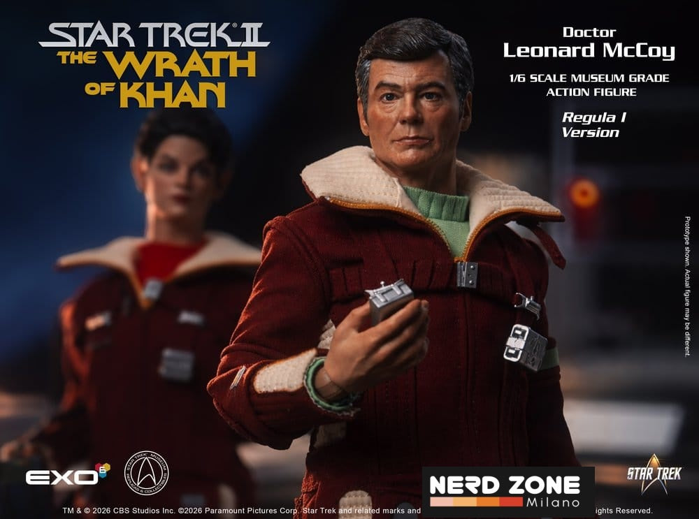 PRE ORDINE - EXO-6  Star Trek II: The Wrath of Khan Action Figure 1/6 Dr. Leonard McCoy Regula I Version 30 cm