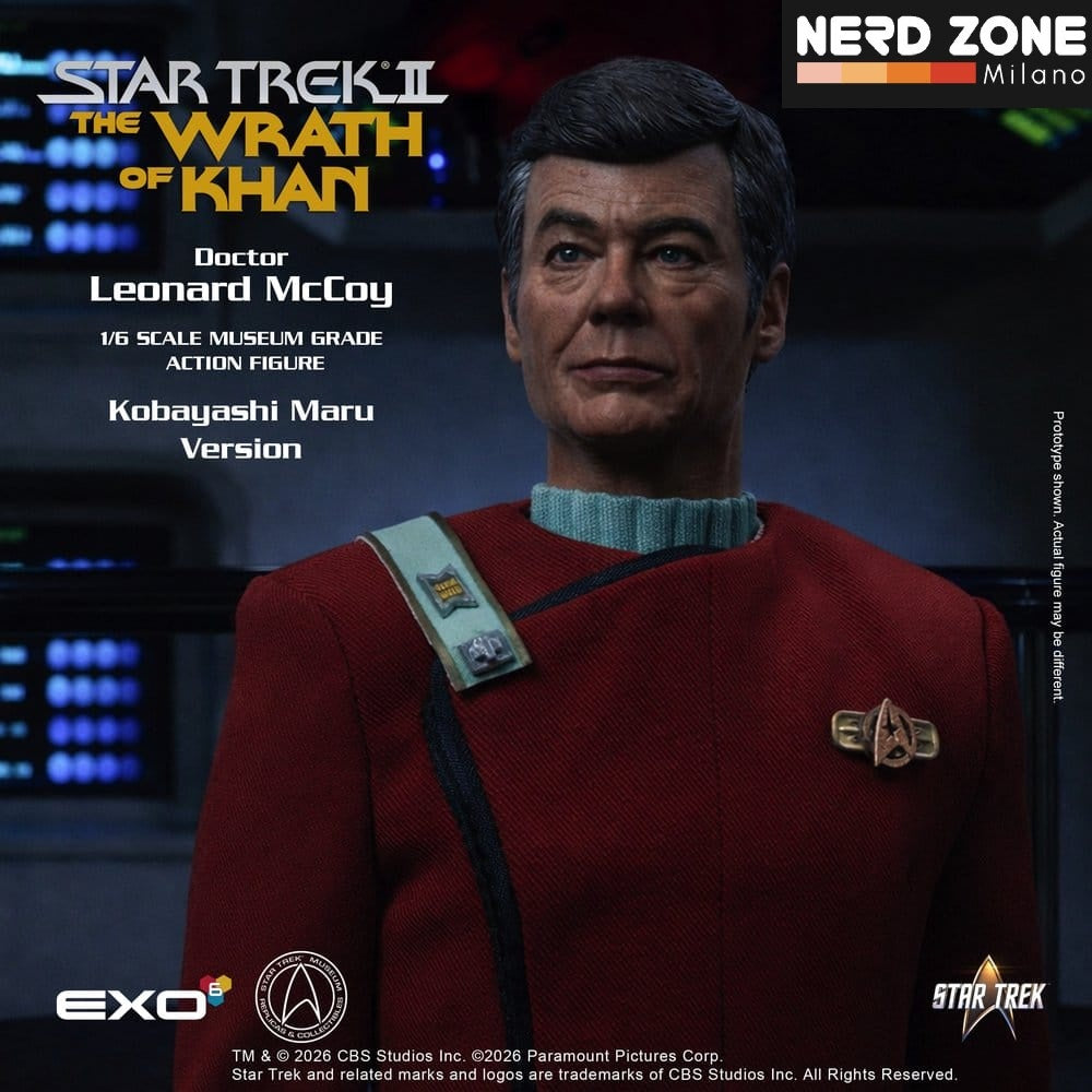PRE ORDINE - EXO-6 Star Trek II: The Wrath of Khan Action Figure 1/6 Dr. Leonard McCoy Kobayashi Maru Version 30 cm