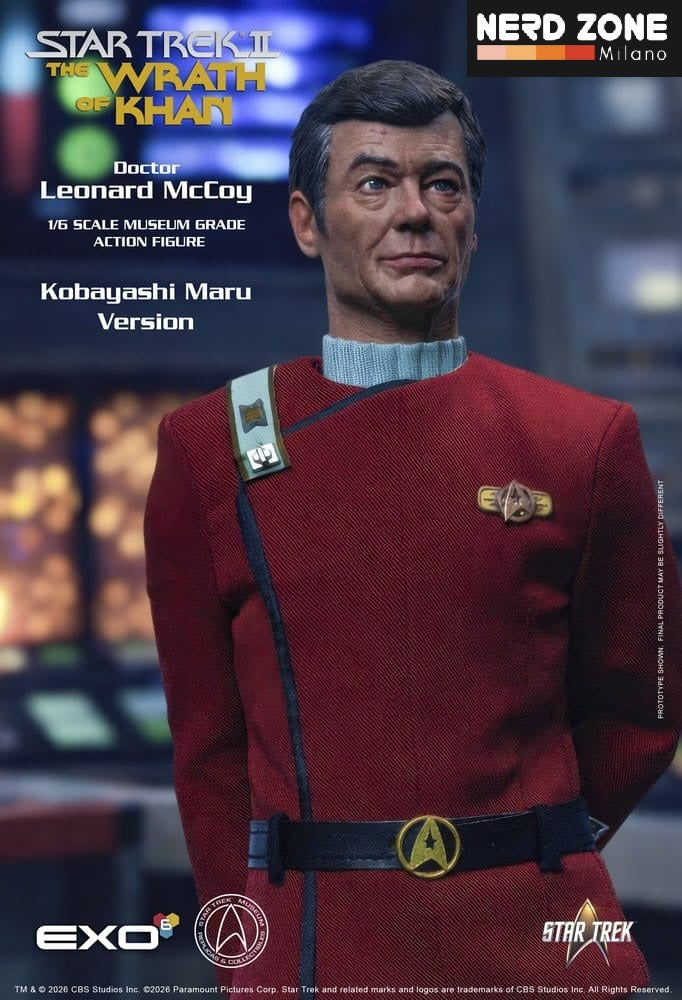 PRE ORDINE - EXO-6 Star Trek II: The Wrath of Khan Action Figure 1/6 Dr. Leonard McCoy Kobayashi Maru Version 30 cm