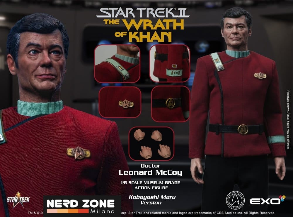 PRE ORDINE - EXO-6 Star Trek II: The Wrath of Khan Action Figure 1/6 Dr. Leonard McCoy Kobayashi Maru Version 30 cm