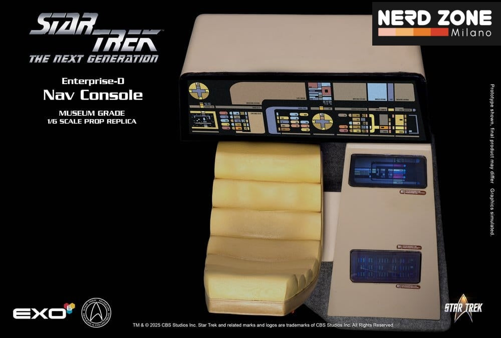 PRE ORDINE - EXO-6 Star Trek: The Next Generation Replica 1/6 Enterprise-D Bridge CONN Console