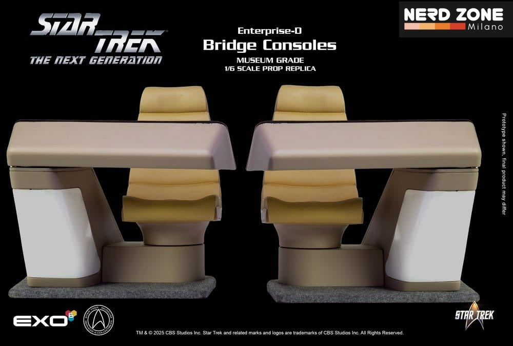 PRE ORDINE - EXO-6 Star Trek: The Next Generation Replica 1/6 Enterprise-D Bridge Consoles Set