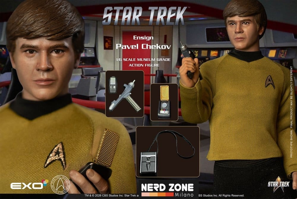 PRE ORDINE - EXO-6 Star Trek: The Original Series Action Figure 1/6 Ensign Pavel Chekov 30 cm