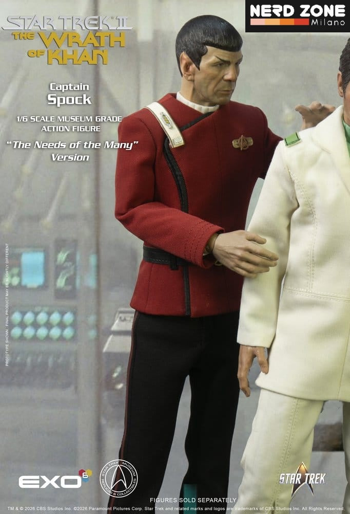 PRE ORDINE - EXO 6 - Star Trek: The Wrath of Khan Action Figure 1/6 Captain Spock Needs of the Many Version 30 cm