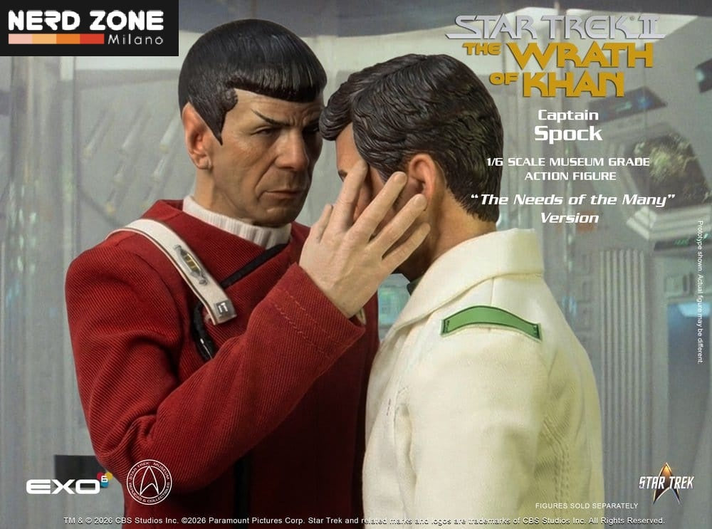 PRE ORDINE - EXO 6 - Star Trek: The Wrath of Khan Action Figure 1/6 Captain Spock Needs of the Many Version 30 cm