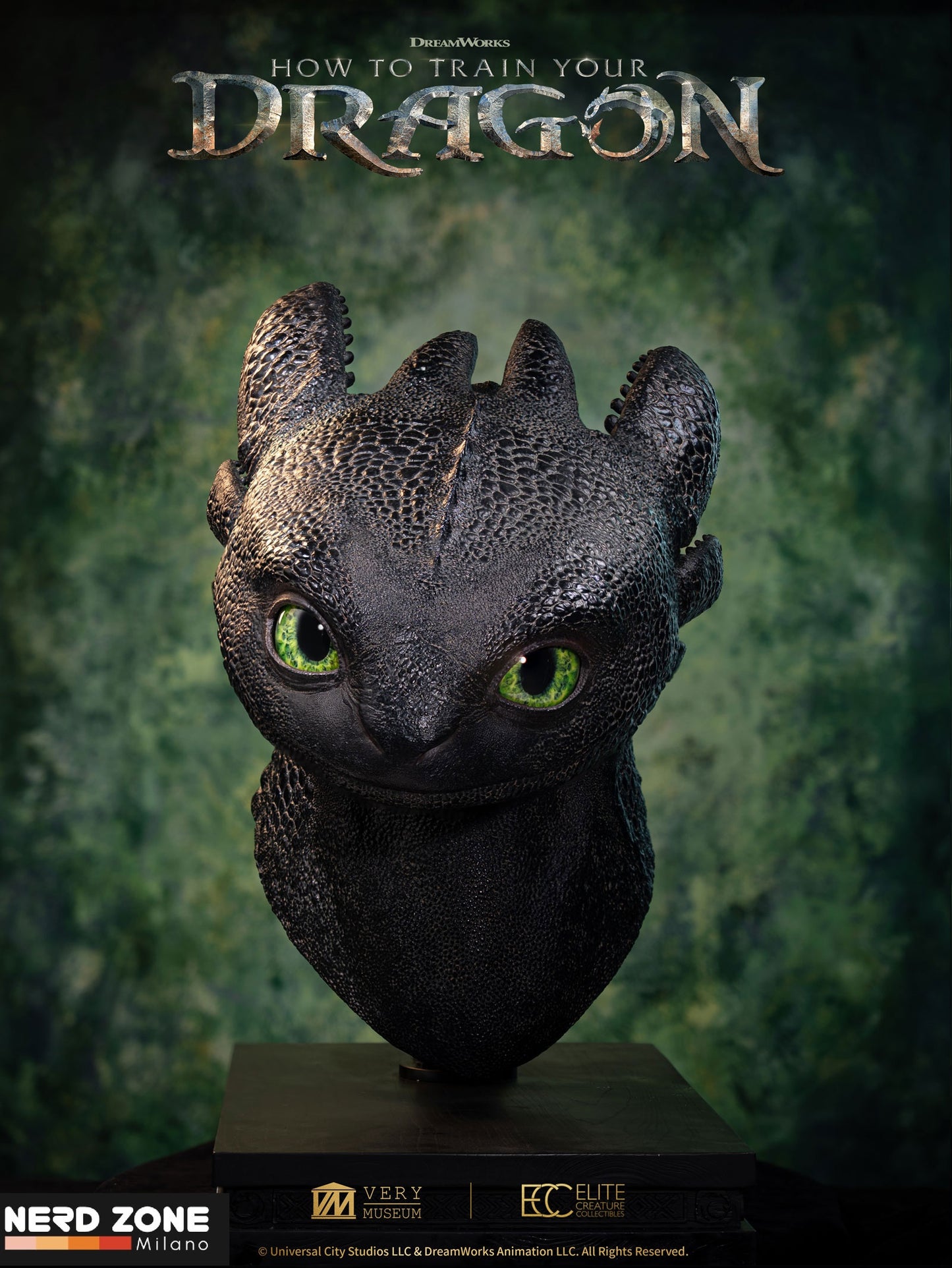 PRE ORDINE - ELITE CREATURE COLLECTIBLES - Toothless Life Size Bust