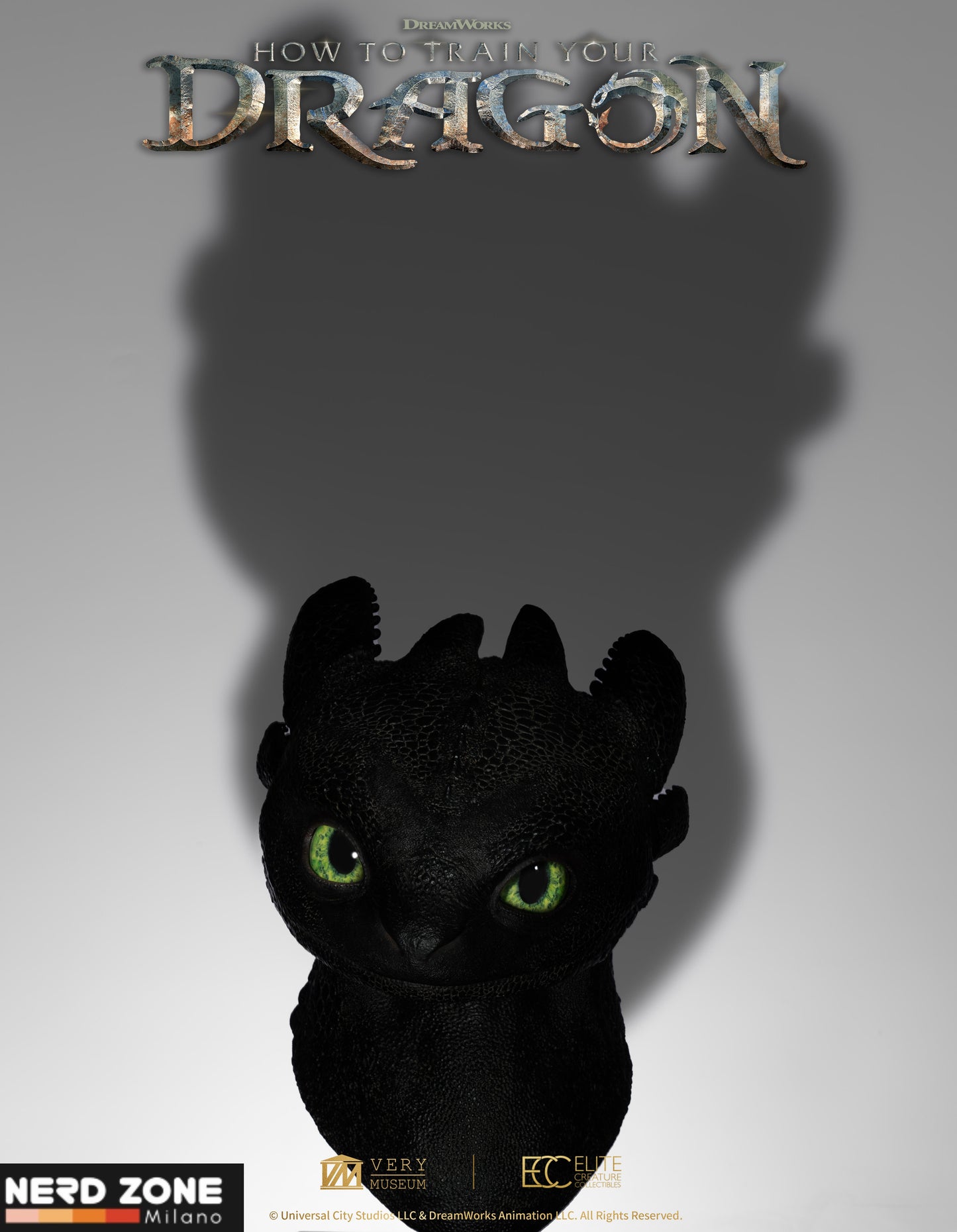PRE ORDINE - ELITE CREATURE COLLECTIBLES - Toothless Life Size Bust