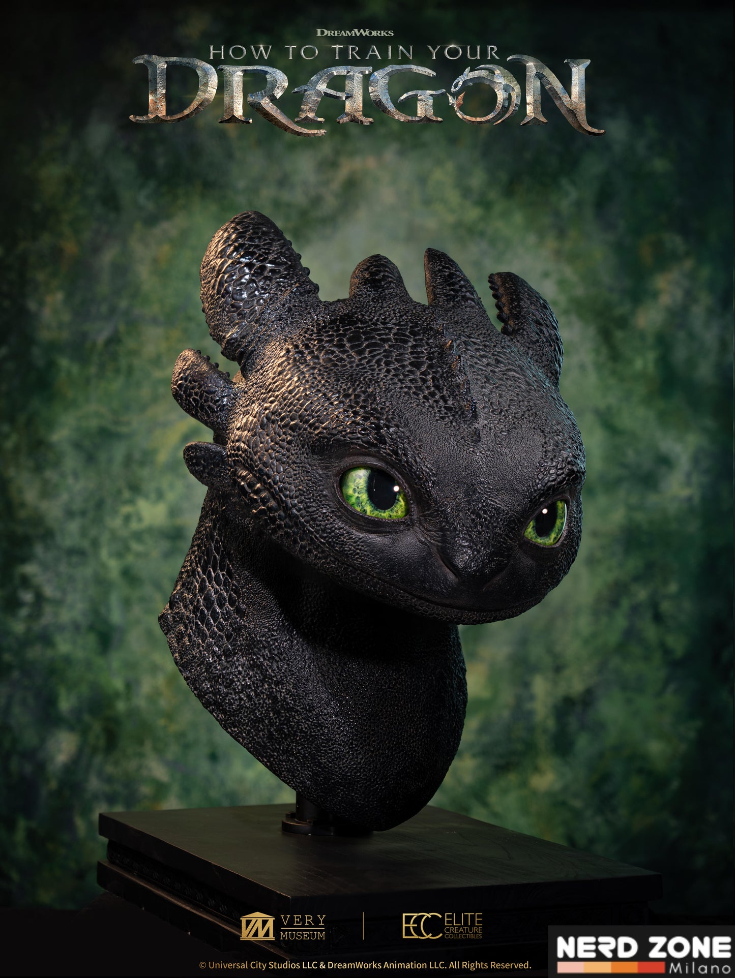PRE ORDINE - ELITE CREATURE COLLECTIBLES - Toothless Life Size Bust