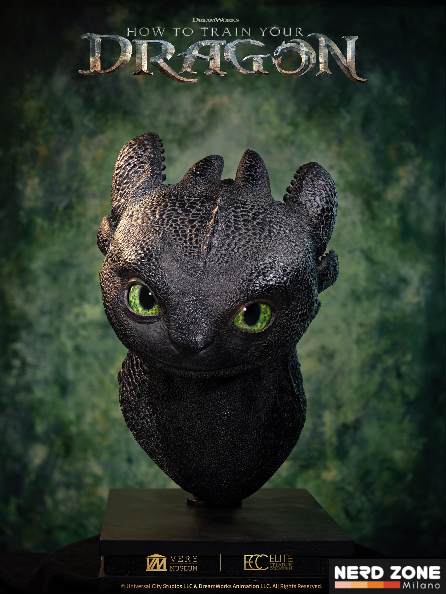 PRE ORDINE - ELITE CREATURE COLLECTIBLES - Toothless Life Size Bust