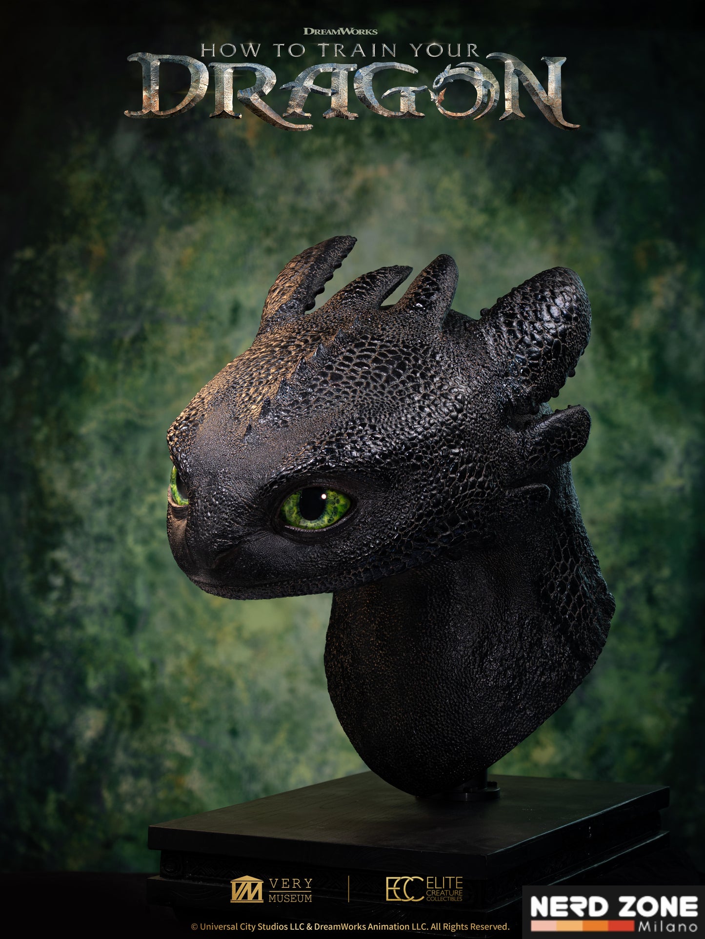 PRE ORDINE - ELITE CREATURE COLLECTIBLES - Toothless Life Size Bust