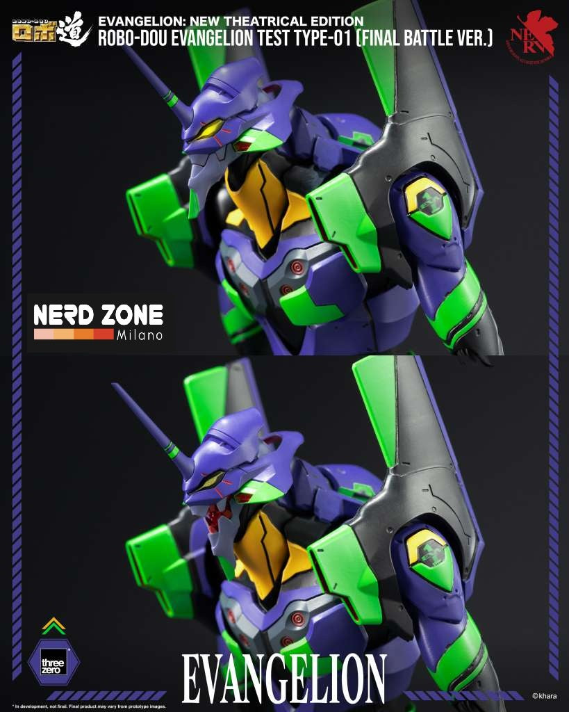 PRE ORDINE - THREEZERO - Evangelion New Theatrical Robo-Dou Eva Test Type-01 Final Battle Ver Figure