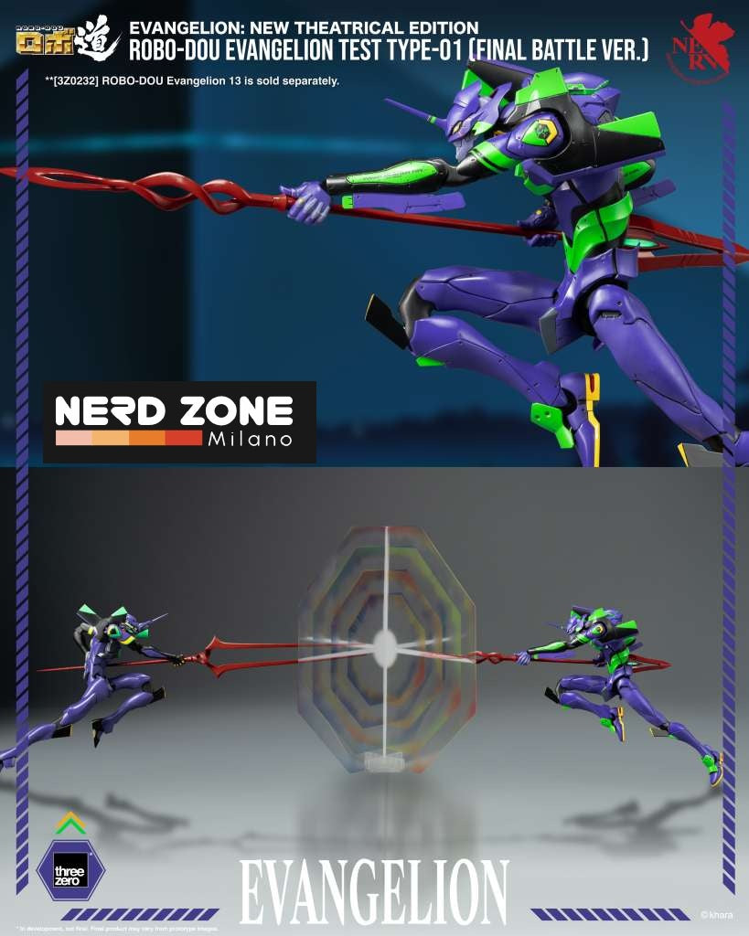 PRE ORDINE - THREEZERO - Evangelion New Theatrical Robo-Dou Eva Test Type-01 Final Battle Ver Figure