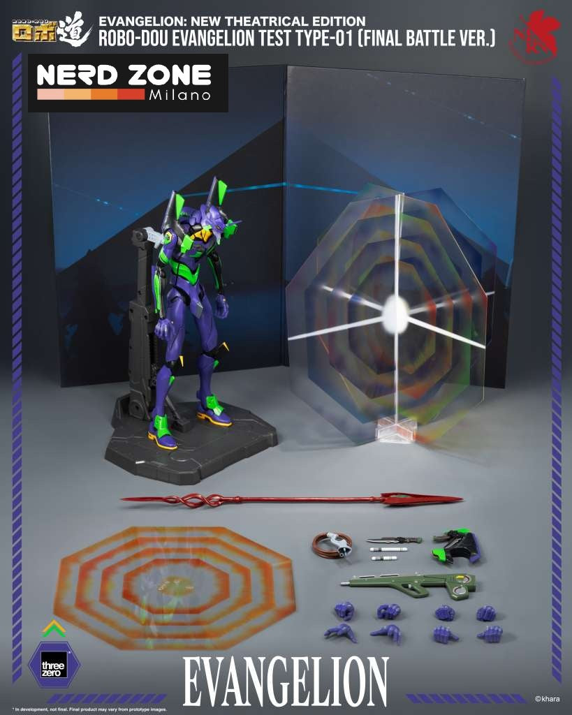 PRE ORDINE - THREEZERO - Evangelion New Theatrical Robo-Dou Eva Test Type-01 Final Battle Ver Figure