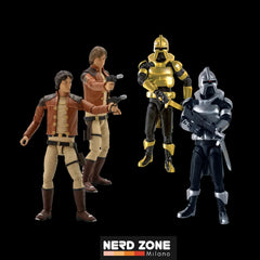 PRE ORDER - FACTORY ENTERTAINMENT - Battlestar Galactica 3.75 Inch Wave 1 Action Figure Set (4)