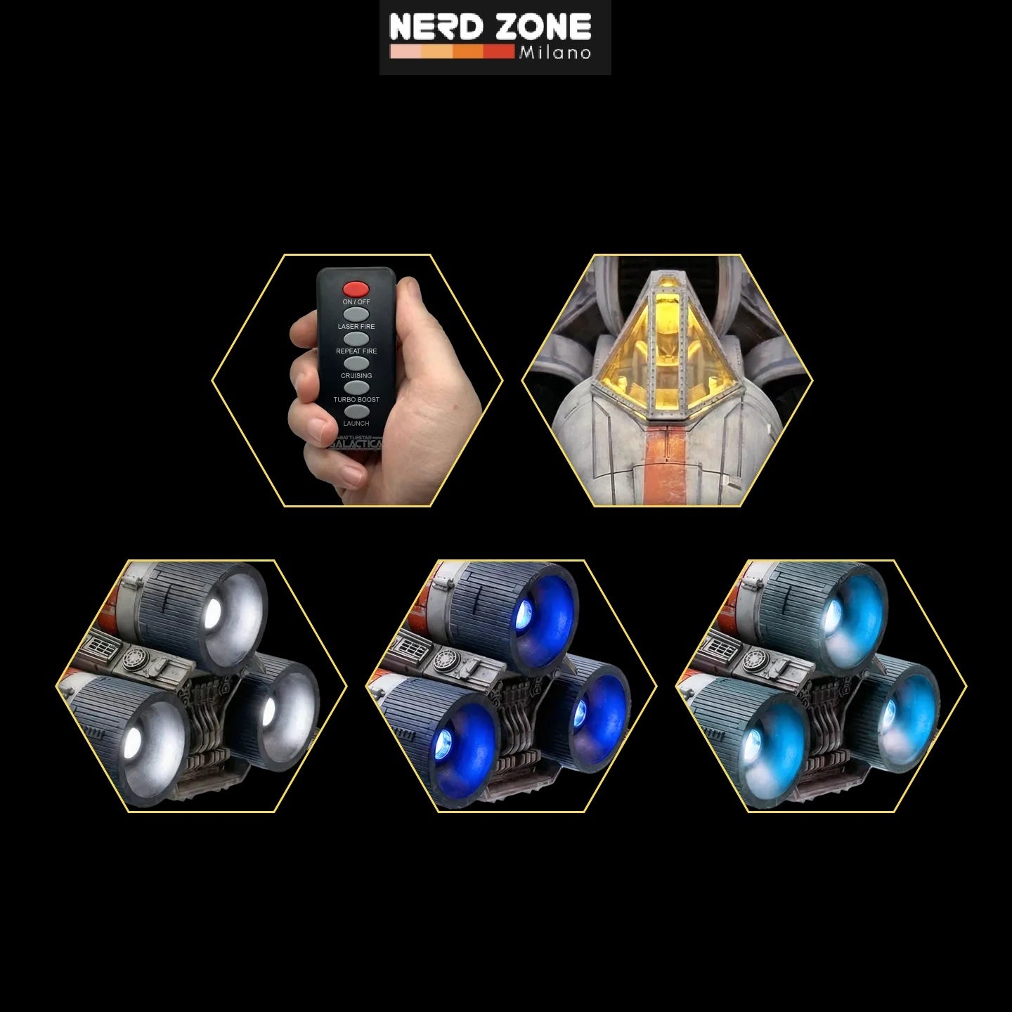 PRE ORDER - FACTORY ENTERTAINMENT - Battlestar Galactica Colonial Viper Mki Electronic Vehicle + Lieutenant Boomer Figure