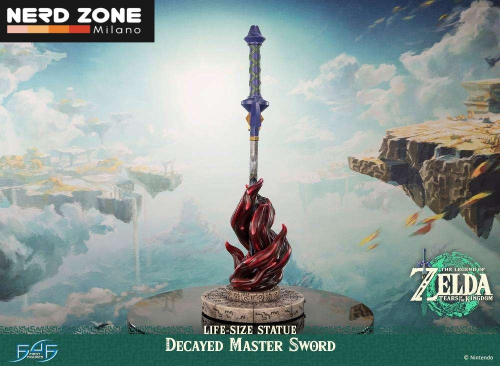 PRE ORDINE FIRST4FIGURES - Legend Of Zelda Tears Of The Kingdom Decayed Master Sword Life-Size Statue