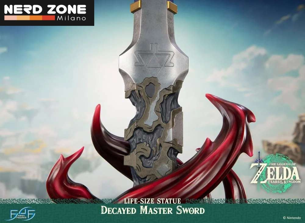 PRE ORDINE FIRST4FIGURES - Legend Of Zelda Tears Of The Kingdom Decayed Master Sword Life-Size Statue