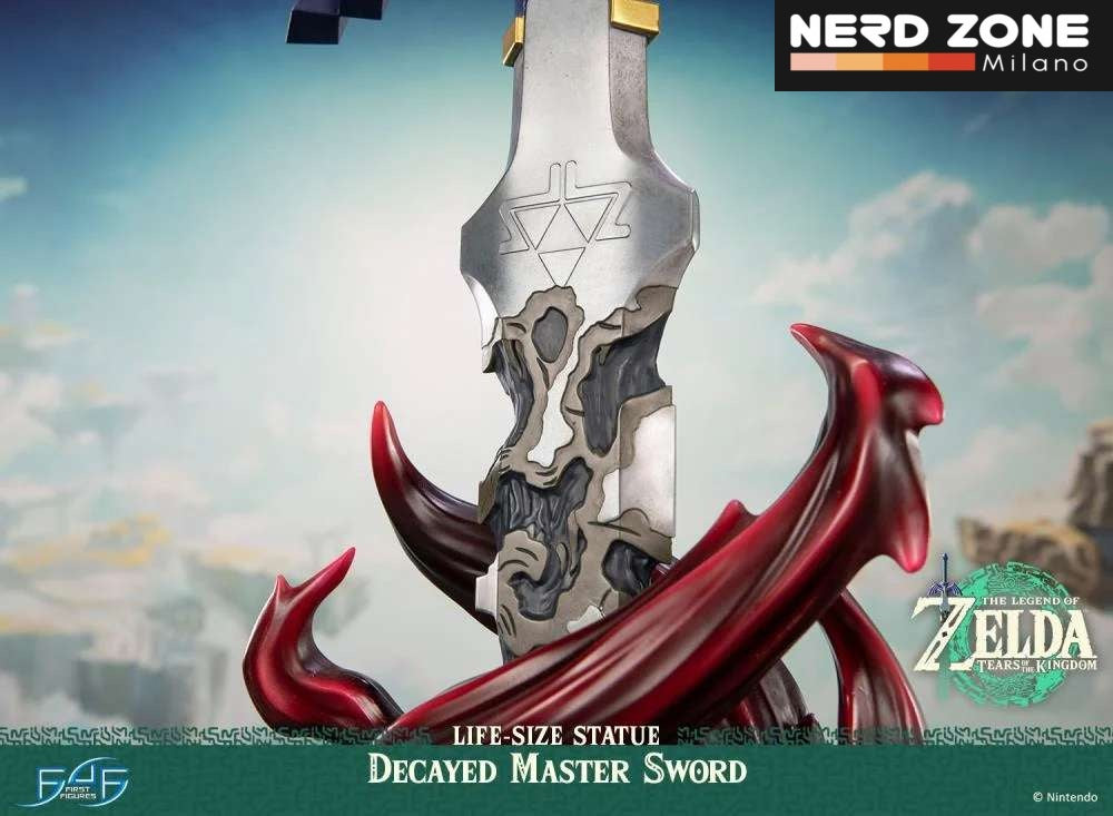 PRE ORDINE FIRST4FIGURES - Legend Of Zelda Tears Of The Kingdom Decayed Master Sword Life-Size Statue