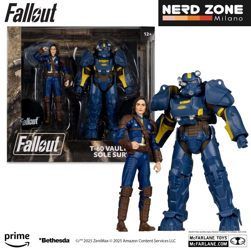 McFARLANE TOYS 2025 - Fallout 76 t-60 Vault Tec And Sole Survivor Action Figure 2pk