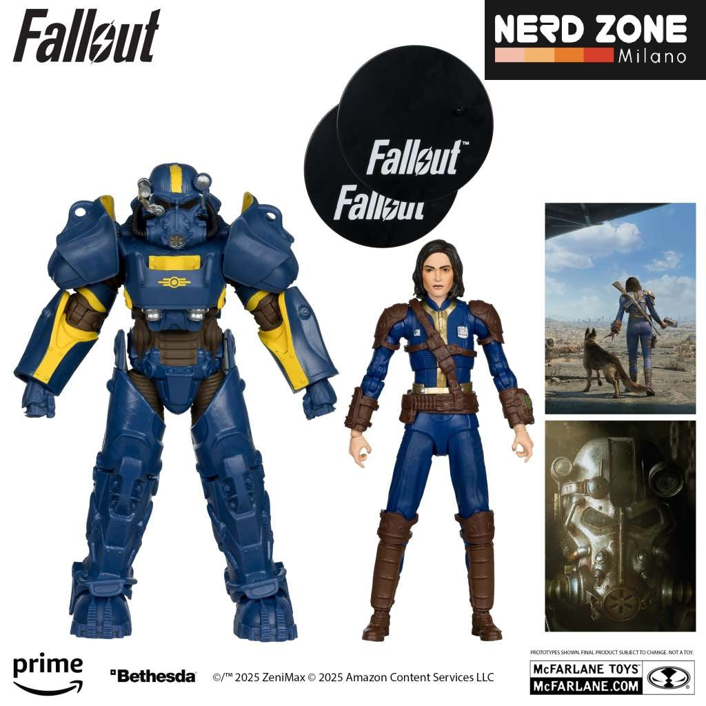 McFARLANE TOYS 2025 - Fallout 76 t-60 Vault Tec And Sole Survivor Action Figure 2pk