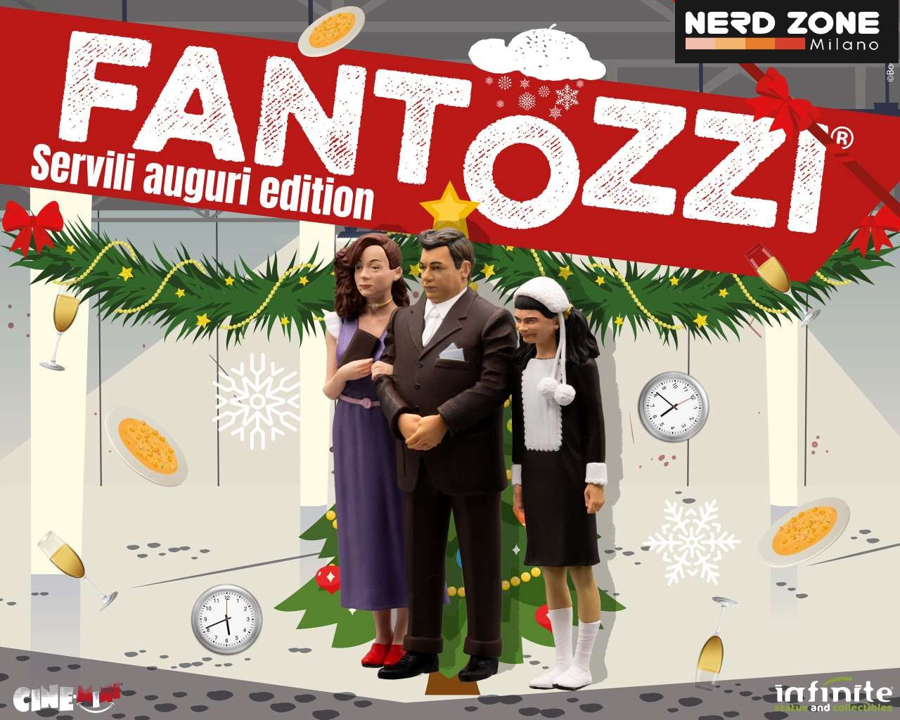 INFINITE STATUE - Fantozzi Famiglia Fantozzi Rag Ugo Servili Auguri Edition Cinemini Pvc