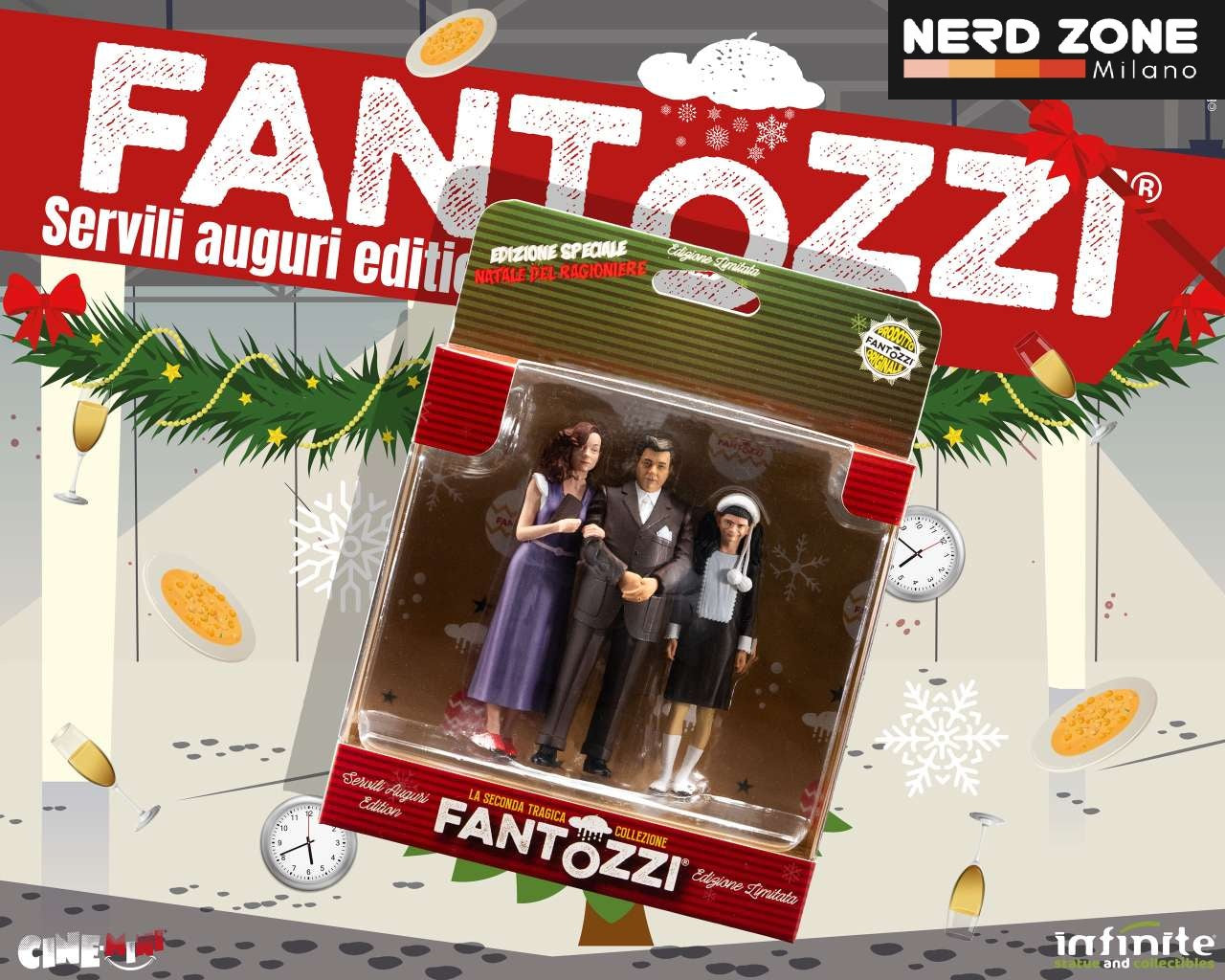 INFINITE STATUE - Fantozzi Famiglia Fantozzi Rag Ugo Servili Auguri Edition Cinemini Pvc