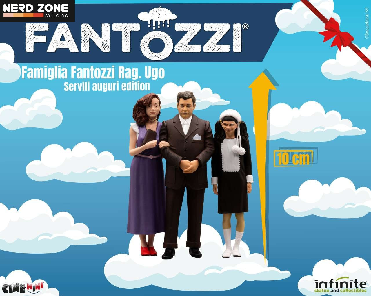 INFINITE STATUE - Fantozzi Famiglia Fantozzi Rag Ugo Servili Auguri Edition Cinemini Pvc