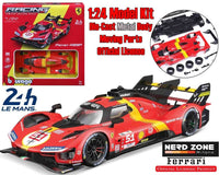 BBURAGO - Ferrari 499p Lmh (2023 24h Le Mans Champion) - Model Kit 1:24
