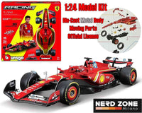 BBURAGO - Ferrari F1 Sf-24 - N.16 Charles Leclerc With Helmet - Model Kit 1:24